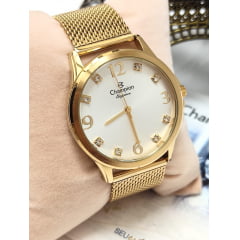 Relógio Champion Dourado Feminino CN24093M