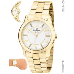 Relógio Champion Dourado Feminino CN26420H