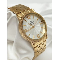 Relógio Champion Dourado Feminino CN27296H