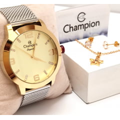 Kit Relógio Champion Feminino CN24422O