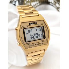 Relógio Digital Dourado SKMEI 13281