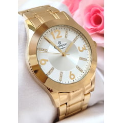 Relógio Dourado Champion Feminino CN29418H