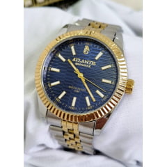 Relógio Feminino Atlantis Misto Fundo Azul A8022MFA