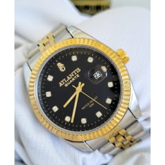 Relógio Feminino Atlantis Misto Fundo Preto 