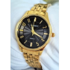 Relógio Feminino Dourado Newrex W4950LN