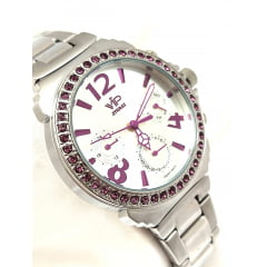 Relógio Feminino Prata Cronógrafo MM3303