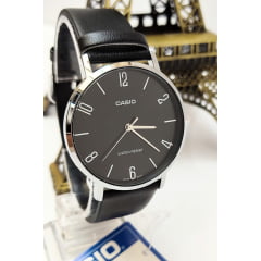 Relógio Masculino Couro Prata Casio MTP-VD01L-1B2UDFDI