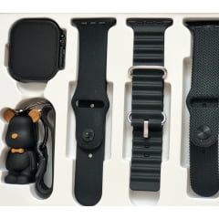 Relógio Smartwatch HW9 ULTRA Preto 3 pulseiras