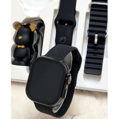 Relógio Smartwatch HW9 ULTRA Preto 3 pulseiras